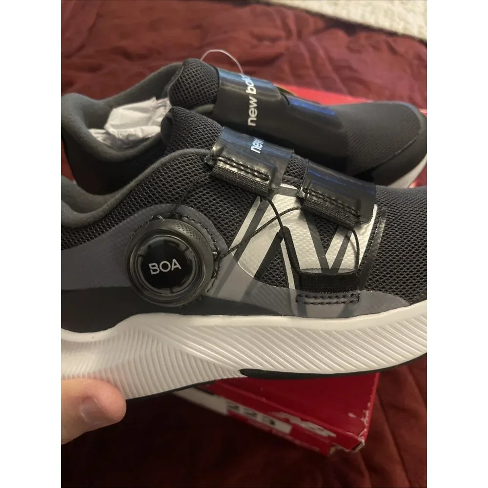 NWT Shoes New Balance Kids Dynasoft‎ Reveal v4 BOA® (Littles) Sz 12.5 M Black